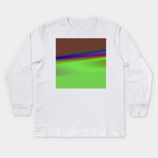 red blue green texture art Kids Long Sleeve T-Shirt